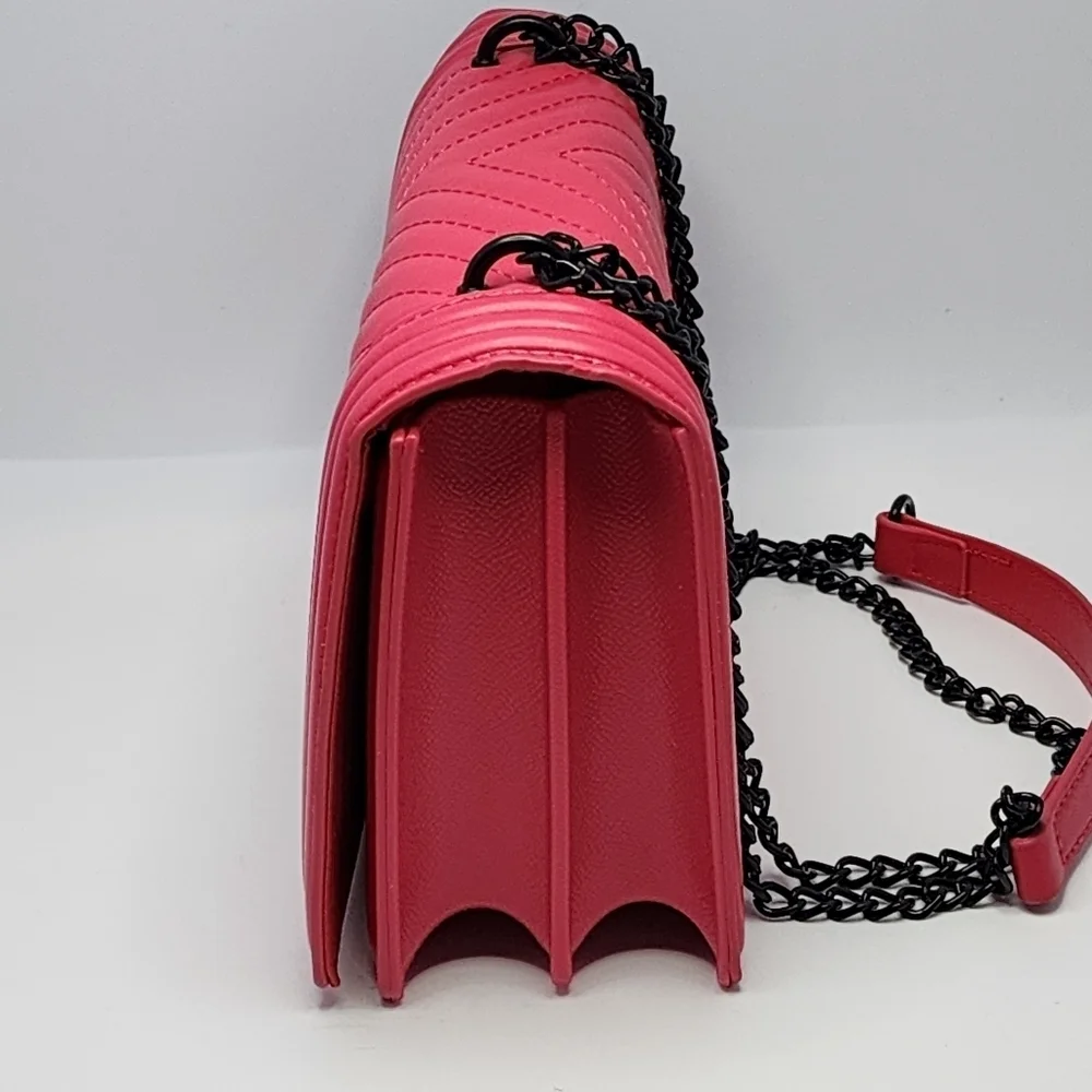 Fuschia Quilted Handbag